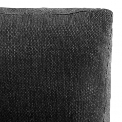 Sofa modułowa, sztuczna skóra, czarna