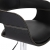Krzesło barowe, czarne, obite sztuczną skórą