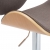 Krzesło barowe, taupe, tapicerowane tkaniną