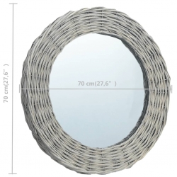 Lustro, 70 cm, wiklinowe