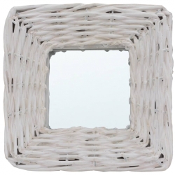 Lustra, 3 szt., białe, 15x15 cm, wiklinowe
