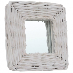 Lustra, 3 szt., białe, 15x15 cm, wiklinowe