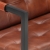 Sofa 3-osobowa, brązowa, naturalna skóra kozia
