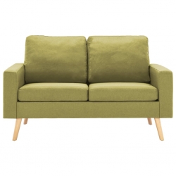 2-osobowa sofa, zielona, tapicerowana tkaniną