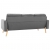 3-osobowa sofa, jasnoszara, tapicerowana tkaniną