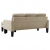 3-osobowa sofa z podnóżkiem, cappuccino, sztuczna skóra