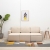 3-osobowa, rozkładana sofa modułowa, kremowa, tkanina