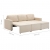3-osobowa, rozkładana sofa modułowa, kremowa, tkanina