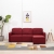 3-osobowa, rozkładana sofa modułowa, czerwone wino, tkanina