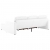 3-osobowa, rozkładana sofa modułowa, biała, sztuczna skóra