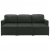 3-osobowa, rozkładana sofa modułowa, szara, sztuczna skóra