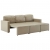 3-osobowa, rozkładana sofa modułowa, cappuccino, sztuczna skóra
