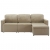 3-osobowa, rozkładana sofa modułowa, cappuccino, sztuczna skóra