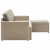 3-osobowa, rozkładana sofa modułowa, cappuccino, sztuczna skóra