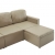 3-osobowa, rozkładana sofa modułowa, cappuccino, sztuczna skóra