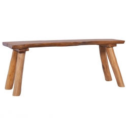 Ławka ogrodowa, 120 cm, lite drewno tekowe