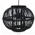 Lampa wisząca, czarna, wiklinowa, 40 W, 30x22 cm, kulista, E27
