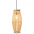 Lampa wisząca, wiklinowa, 40 W, 21x50 cm, owalna, E27
