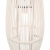 Lampa wisząca, biała, wiklinowa, 40 W, 23x55 cm, owalna, E27