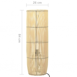Lampa podłogowa, wiklina, 84 cm, E27
