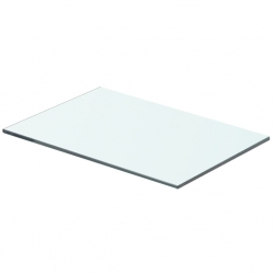 Półki, 2 szt., panel z przezroczystego szkła, 40 x 20 cm
