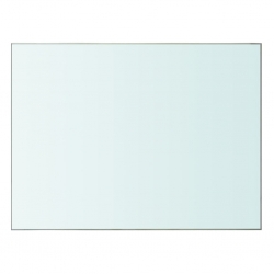 Półki, 2 szt., panel z przezroczystego szkła, 40 x 30 cm