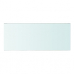 Półki, 2 szt., panel z bezbarwnego szkła, 50 x 20 cm