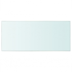 Półki, 2 szt., panel z przezroczystego szkła, 50 x 25 cm