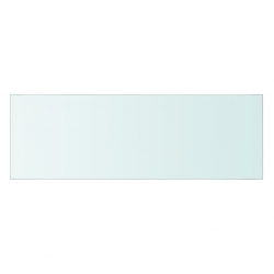 Półki, 2 szt., panel z przezroczystego szkła, 60 x 20 cm