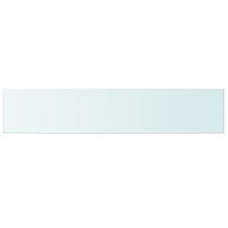 Półki, 2 szt., panel z przezroczystego szkła, 100 x 20 cm