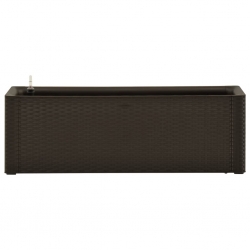 Podwyższona donica z systemem podlewania, mokka, 100x43x33 cm