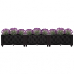 Donica do podniesionej rabaty, 120x40x23 cm, polipropylen