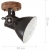 Industrialne lampy ścienne/sufitowe 2 szt, czarne, 20x25 cm E27