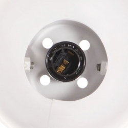 Industrialna lampa ścienna, biała, 45x25 cm, E27