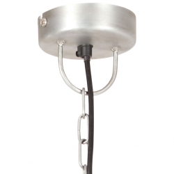 Industrialna lampa wisząca, 25 W, srebrna, okrągła, 30 cm, E27