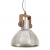 Industrialna lampa wisząca, 25 W, srebrna, okrągła, 30 cm, E27