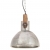 Industrialna lampa wisząca, 25 W, srebrna, okrągła, 30 cm, E27