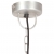 Industrialna lampa wisząca, 25 W, srebrna, okrągła, 30 cm, E27