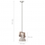 Industrialna lampa wisząca, 25 W, srebrna, okrągła, 19 cm, E27
