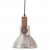 Industrialna lampa wisząca, 25 W, srebrna, okrągła, 19 cm, E27