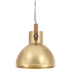 Industrialna lampa wisząca, 25 W, mosiężna, okrągła, 40 cm, E27