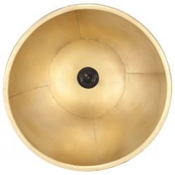 Industrialna lampa wisząca, 25 W, mosiężna, okrągła, 40 cm, E27