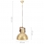 Industrialna lampa wisząca, 25 W, mosiężna, okrągła, 40 cm, E27