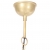 Industrialna lampa wisząca, 25 W, mosiężna, okrągła, 40 cm, E27