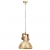 Industrialna lampa wisząca, 25 W, mosiężna, okrągła, 30 cm, E27