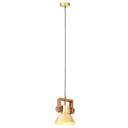 Industrialna lampa wisząca, 25 W, mosiężna, okrągła, 19 cm, E27