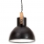 Industrialna lampa wisząca, 25 W, czarna, okrągła, 40 cm, E27