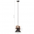 Industrialna lampa wisząca, 25 W, czarna, okrągła, 19 cm, E27