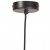 Industrialna lampa wisząca, 25 W, czarna, okrągła, 19 cm, E27
