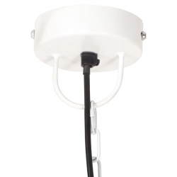 Industrialna lampa wisząca, 25 W, biała, okrągła, 30 cm, E27